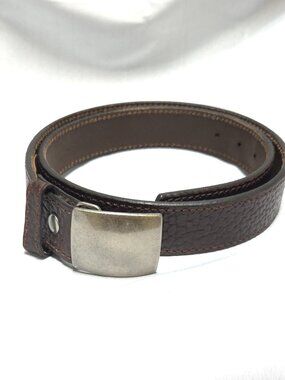 Men's Brown Shrunken Vintage Buffalo Hide Belt